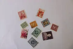 Lot Of 10 Republic Of China Stamps 1930s-1950s Used