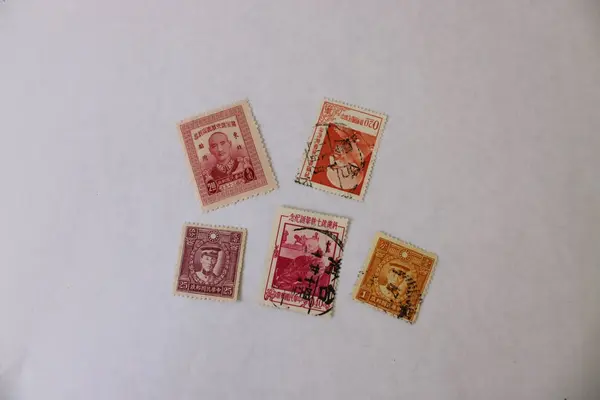 Lot Of 10 Republic Of China Stamps 1930s-1950s Used