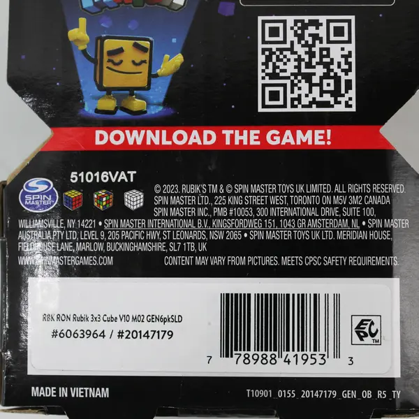 Rubik's Cube 3x3 Brain Teaser New Sealed MPN 6063964