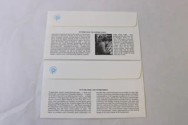 Lot Of 2 Future Mail 20th Universal Postal Congress 1989 First Day Covers