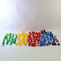 2.6 lb Mixed Lot Large Building Blocks Plastic Pieces Parts