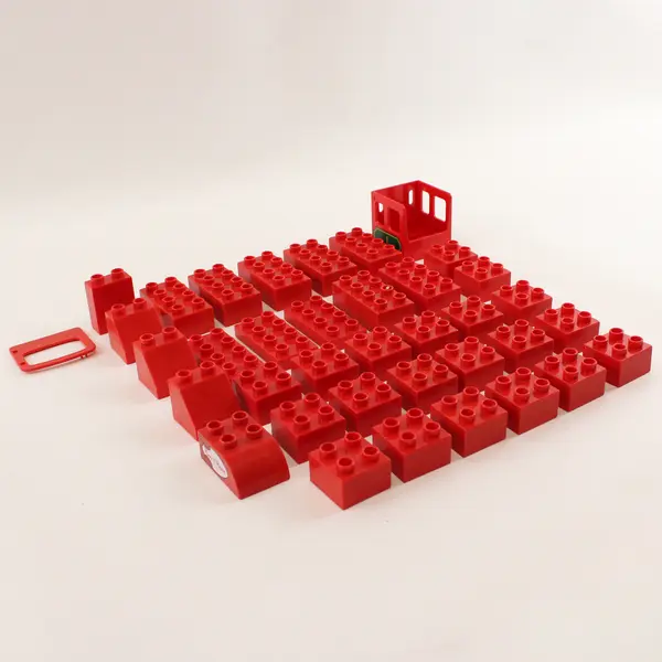 2.6 lb Mixed Lot Large Building Blocks Plastic Pieces Parts