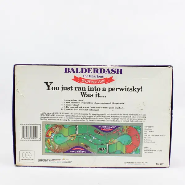 1984 Vintage The Games Gang Balderdash Bluffing Game