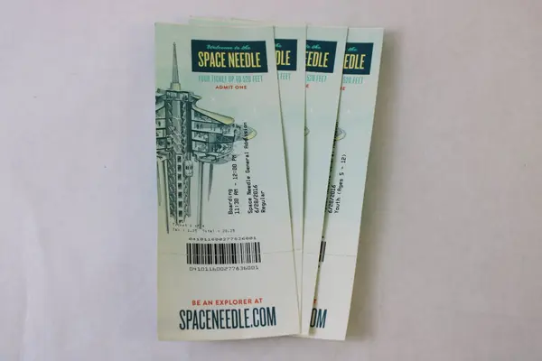 Lot of 4 Space Needle 2016 Tickets Up To 520 Feet Seattle Washington