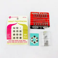 Lot of 4 Sewing Hook & Eye Snap Closures Assorted Accessories