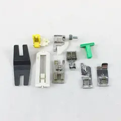 Singer Sewing Machine Presser Feet Attachments 8 Piece Lot Zipper Foot