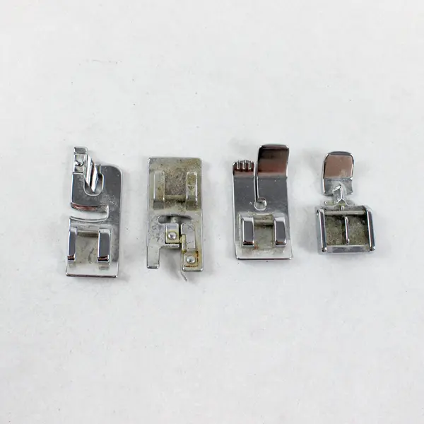 Singer Sewing Machine Presser Feet Attachments 8 Piece Lot Zipper Foot