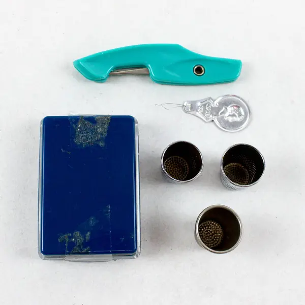 Assorted Sewing Tools Lot Pins Thimbles Needle Threader Seam Ripper