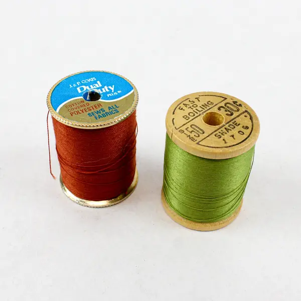 Lot of 7 J&P Coats Belding Corticelli Sewing Thread Brown Blue Green Yellow