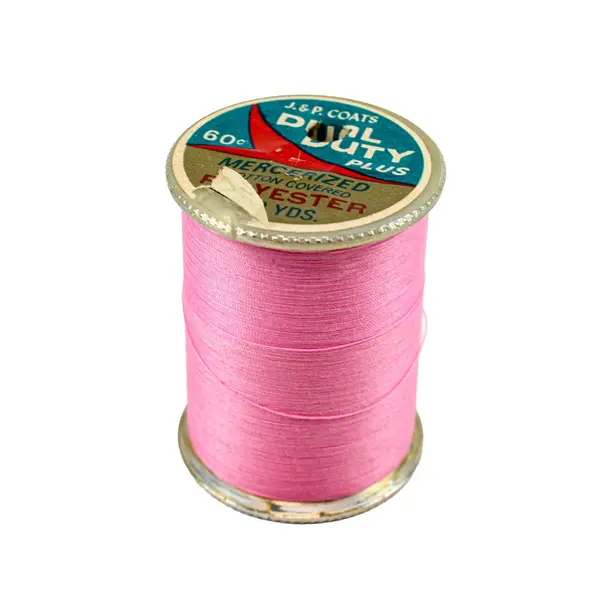Lot of 5 J&P Coats Corticelli Sewing Thread Spools Blue Pink Green White