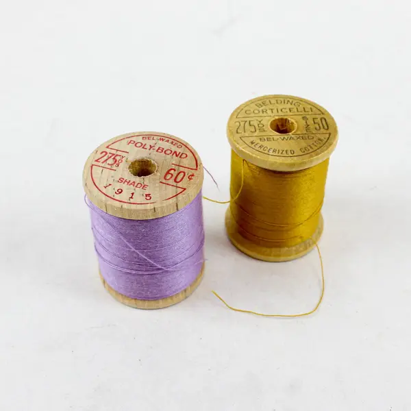 Lot of 6 Sewing Thread Spools Assorted Colors Craft Mending
