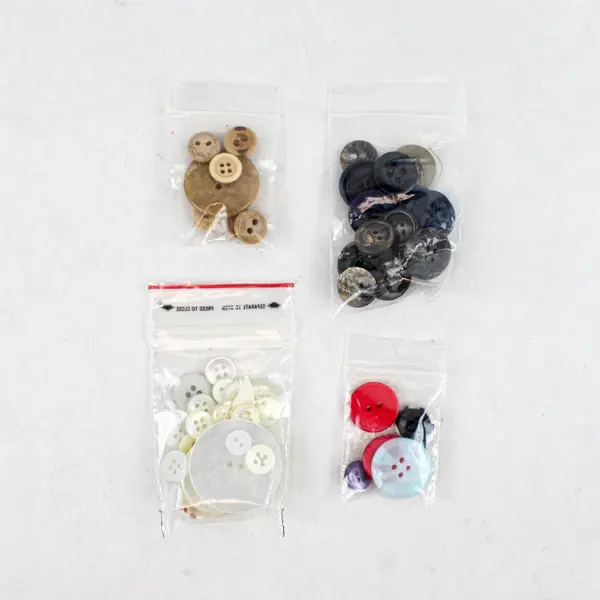 Mixed Lot Sewing Notions Fasteners Buttons Hook & Eye Assorted