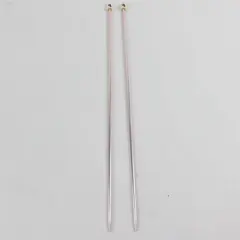 Lot of 2 Susan Bates 14in Aluminum Single Point Knitting Needles Pink 4 US 3.5mm
