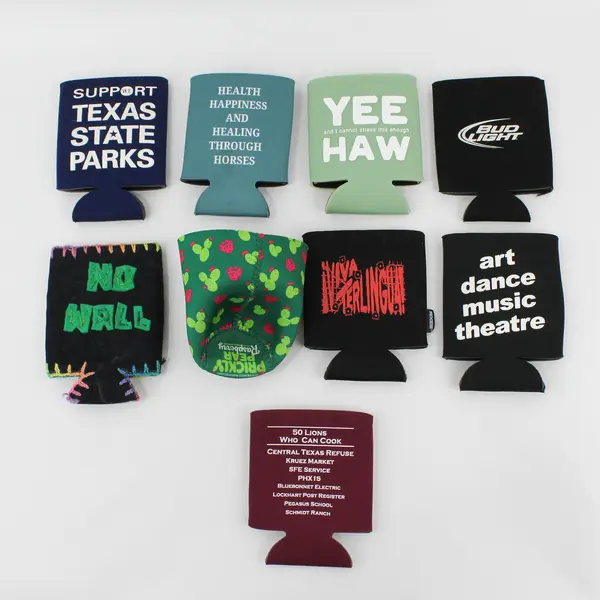 Lot of 9 Assorted Branded 12 Oz Beverage Can Sleeves Insulators