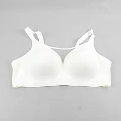 SHAPERX Wirefree Shaper Everyday Bra White 4XL-Plus New