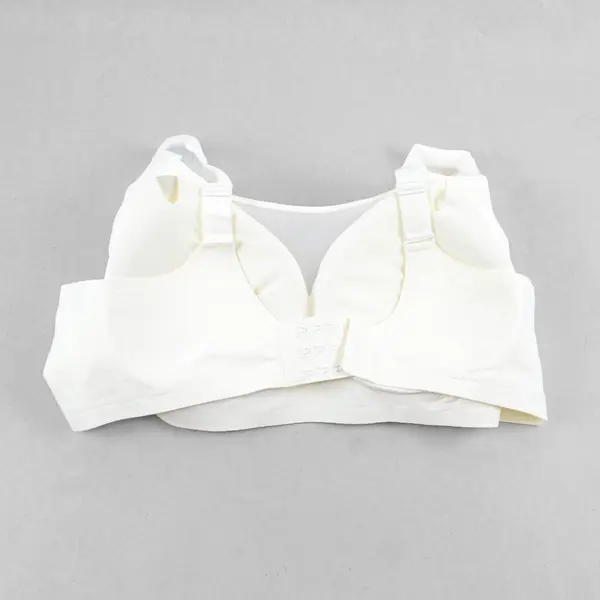 SHAPERX Wirefree Shaper Everyday Bra White 4XL-Plus New