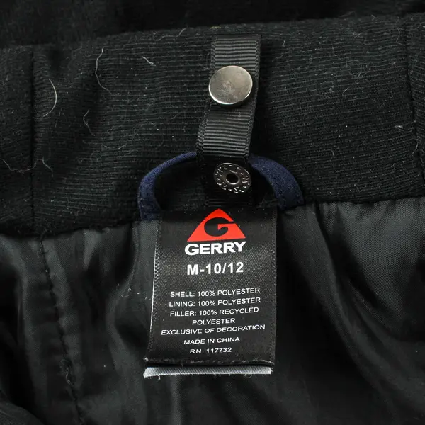 Gerry Ski Jacket Boys Medium 10-12 Gray Blue Full Zip Hooded Warm