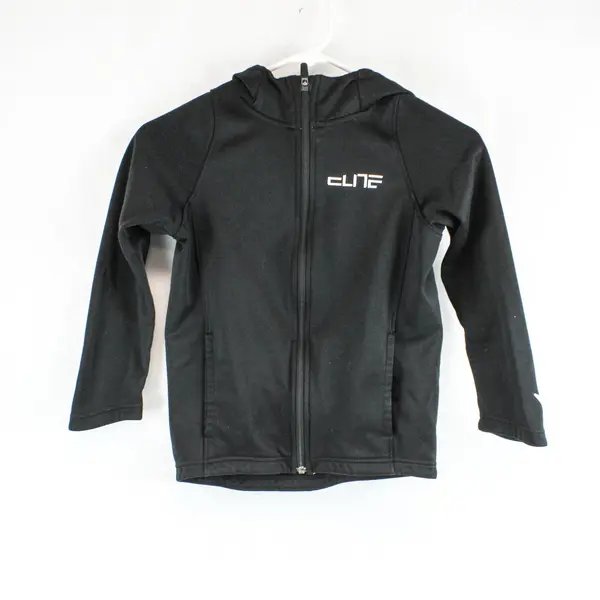 Nike Elite Jacket Hoodie Boys XS Black Dri-FIT Full Zip Athletic