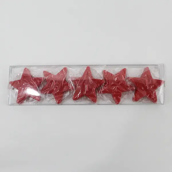 USA Patriotic Polyester Ribbon 5/8"x3 Yds, Garlands, Wreath & Red Star Candles 