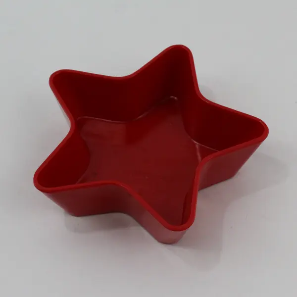 HD Designs 4-Pc Patriotic Star Snack Plates & Dish Red White Blue Melamine