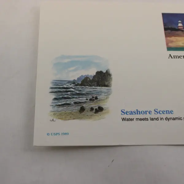 Lot Of 6 America The Beautiful 1988-1991 FDC Postal Cards Fleetwood Cachet