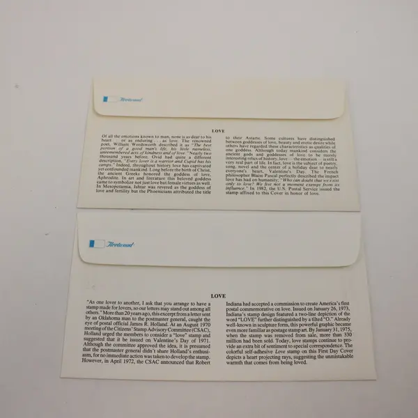 Lot Of 2 Love Stamp 1982 1994 First Day Covers Fleetwood SC# 1951 2813