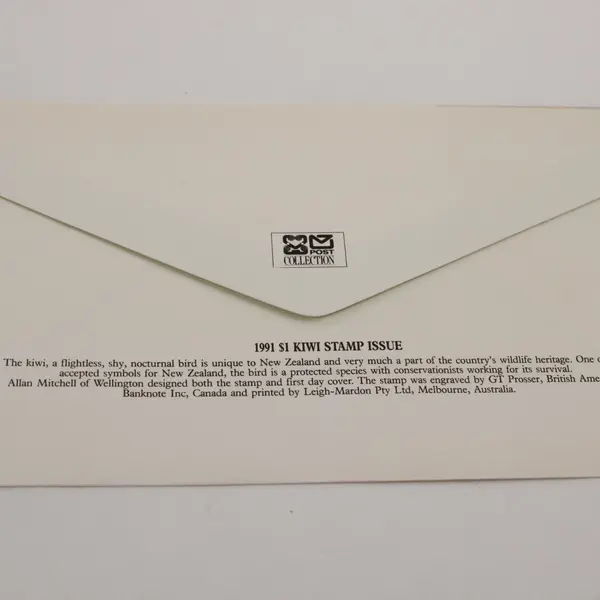 1991 New Zealand $1 Kiwi Issue First Day Cover