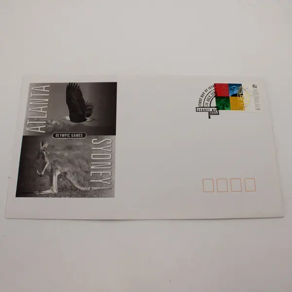 1996 Australia Olympic Games Passed From Atlanta to Sydney First Day Cover 