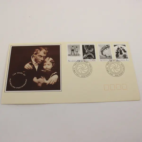 1991 Australia 150 Years Of Photography Stamps First Day Cover 