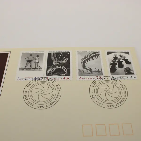 1991 Australia 150 Years Of Photography Stamps First Day Cover 
