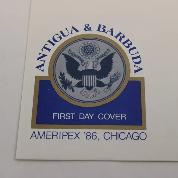 1986 Antigua & Barbuda AMERIPEX 86 Train Stamps First Day Cover