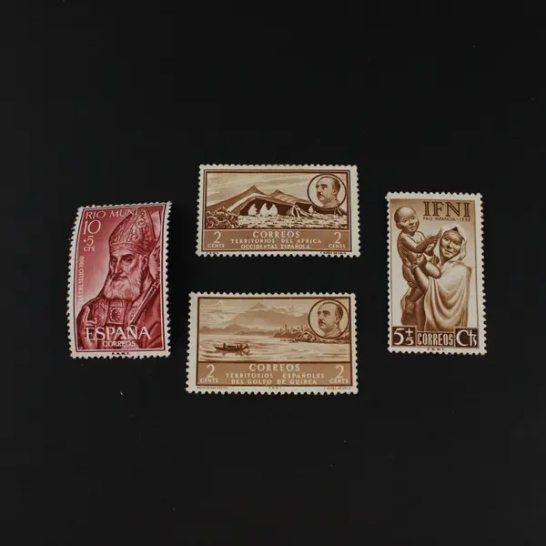 Lot of 4 Spain & Colonies Stamps Guinea Ifni Rio Muni Mint Hinged