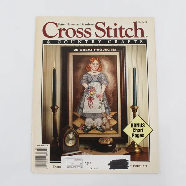 VTG Lot of 4 BH&G Cross Stitch & Country Crafts Magazines 1992 Good