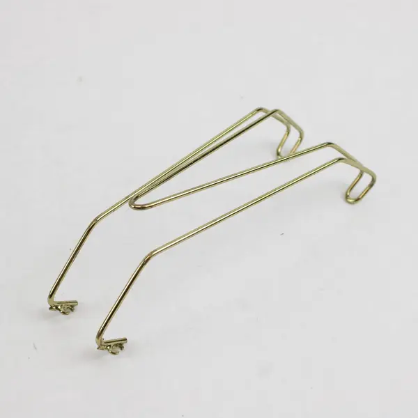 Mixed Gold Tone Plate Display Hangers Supports Seashell Leaf Fleur De Lis