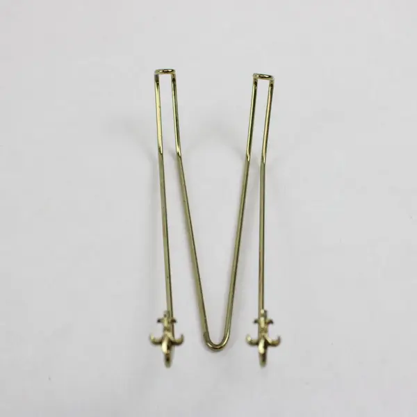 Mixed Gold Tone Plate Display Hangers Supports Seashell Leaf Fleur De Lis