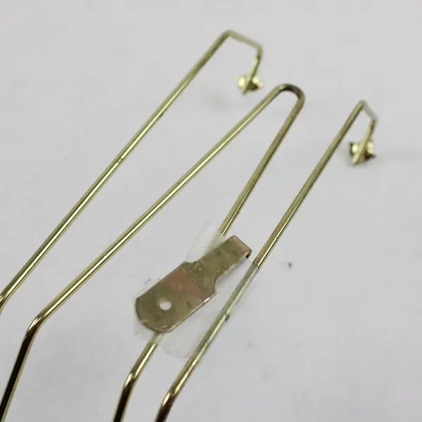 Mixed Gold Tone Plate Display Hangers Supports Seashell Leaf Fleur De Lis
