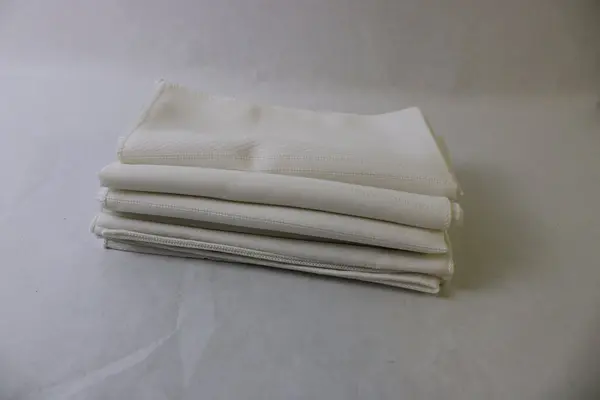 Lot of 7 Mismatched White Cloth Napkins