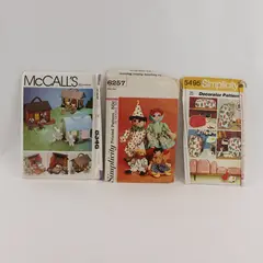 Lot of 3 Vintage Sewing Patterns McCall's 8346 Simplicity 6257 5495