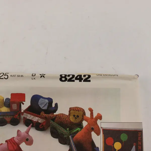 Lot of 3 Sewing Patterns Simplicity 8225 6062 McCall's 8242 Toys Animals