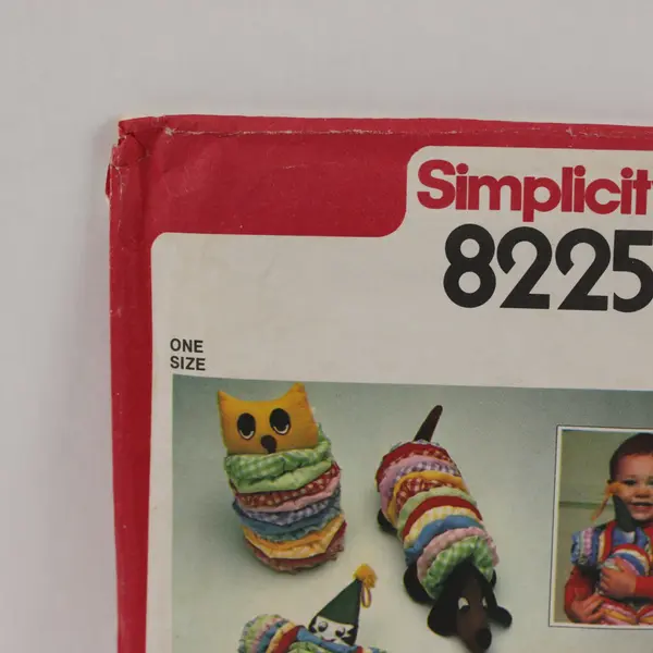 Lot of 3 Sewing Patterns Simplicity 8225 6062 McCall's 8242 Toys Animals