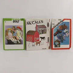 Lot of 3 Simplicity McCall's Sewing Patterns 8967 6231 6282