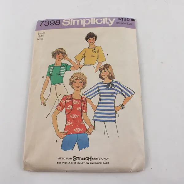 Lot of 3 Simplicity McCall's Sewing Patterns 9178 7398 5937 Sz 12 8-10 20-24