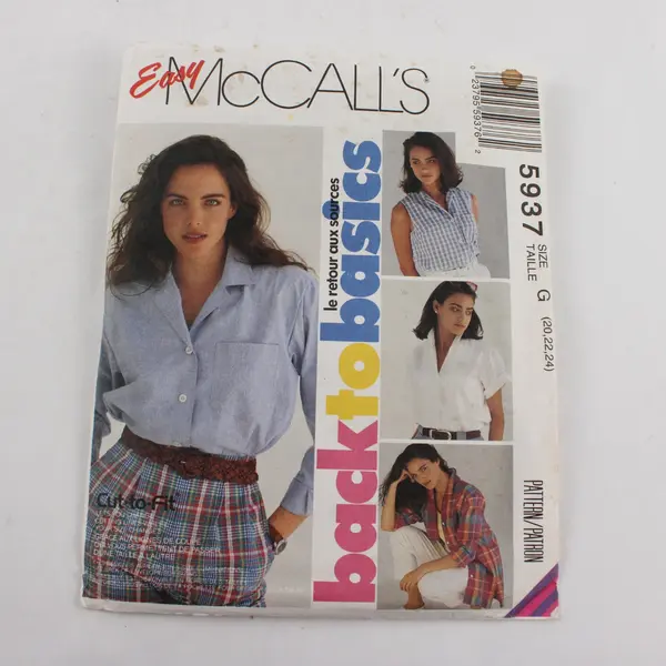 Lot of 3 Simplicity McCall's Sewing Patterns 9178 7398 5937 Sz 12 8-10 20-24