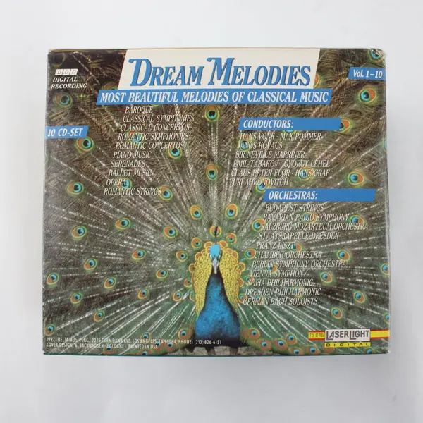 1992 Dream Melodies Vol. 1-10, 10 CD Box Set Classical Music, Baroque, Symphony