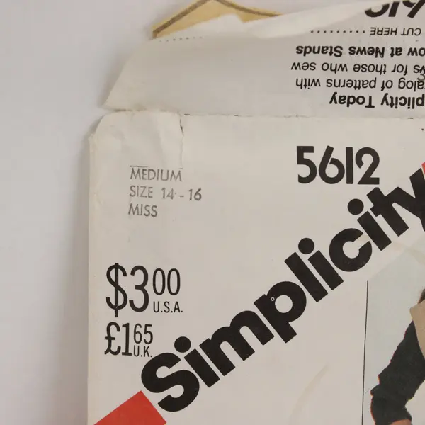 Lot of 3 Simplicity Sewing Patterns 5612 5263 7352 Misses Sz 6-16