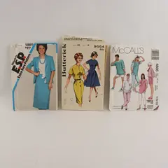 Lot of 3 Sewing Patterns Simplicity 5889 McCall's 4835 Butterick 9664