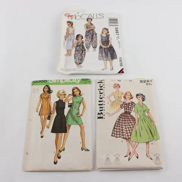 Lot of 3 Sewing Patterns Simplicity 8588 Butterick 9261 McCall's 5967