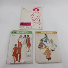 Lot of 3 Sewing Patterns Simplicity 5802 8018 Kandel Knits Size 12-44