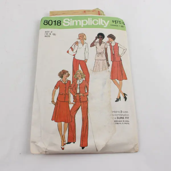 Lot of 3 Sewing Patterns Simplicity 5802 8018 Kandel Knits Size 12-44