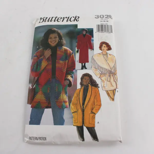 Lot 3 Butterick 3026 Simplicity 2076 McCall's 8756 Sewing Patterns 14-18
